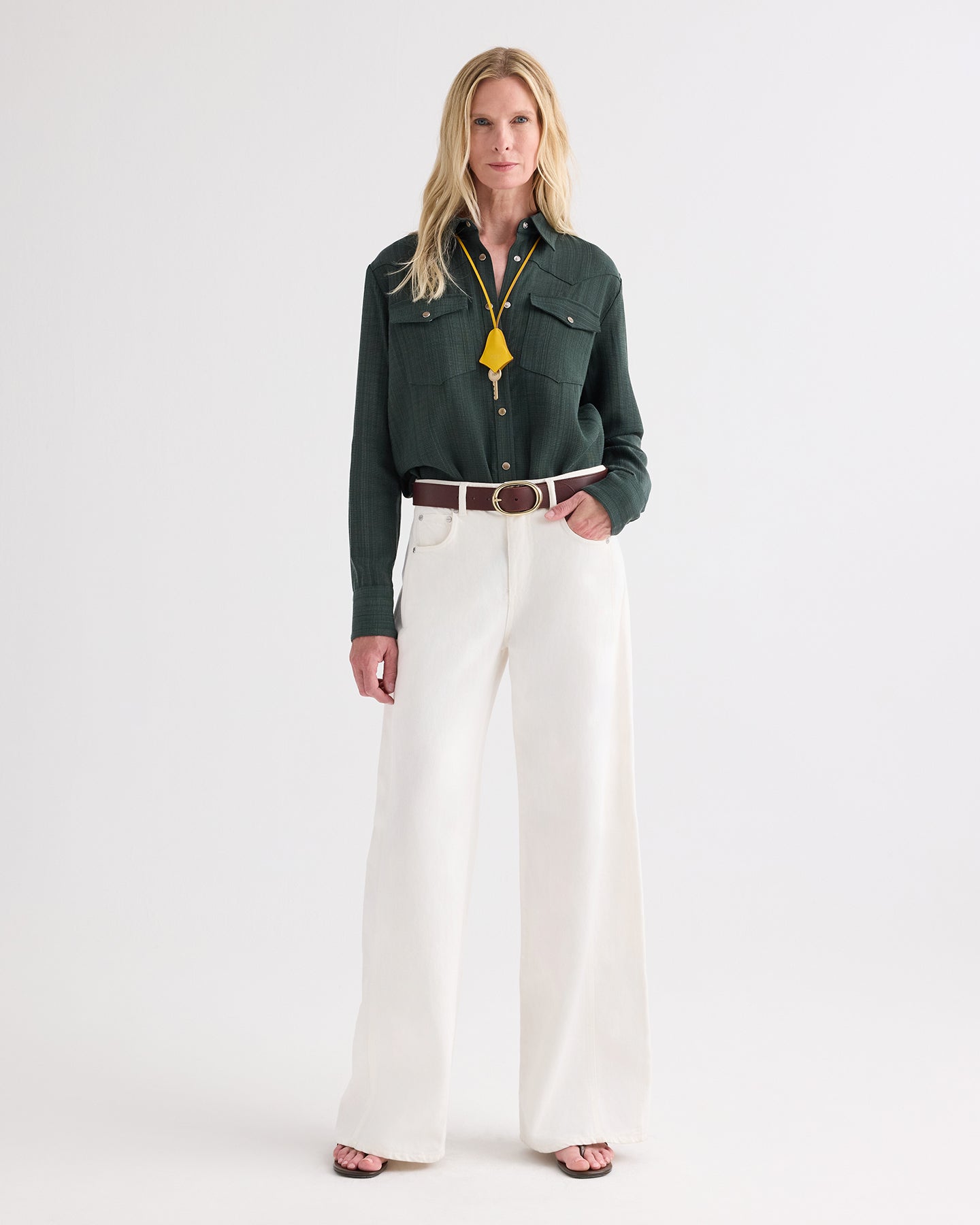 TWP White West 11th St Jean in Natural Denim view 1