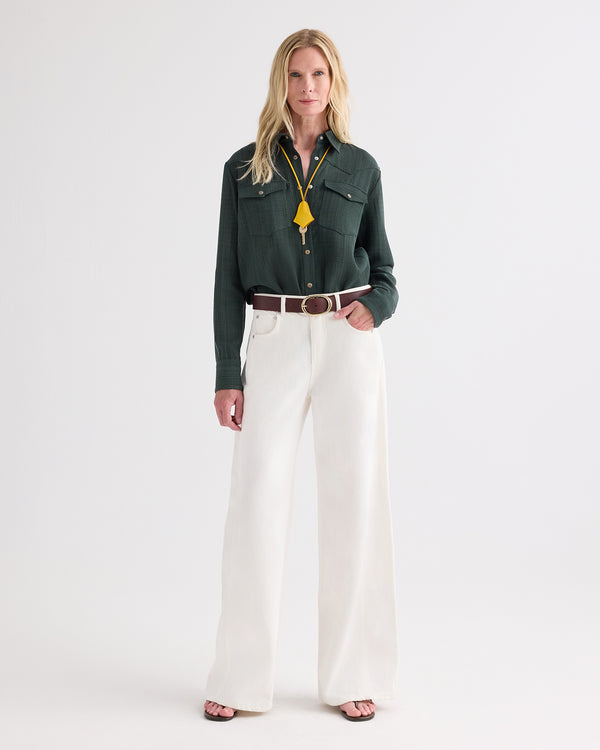 TWP White West 11th St Jean in Natural Denim view 1