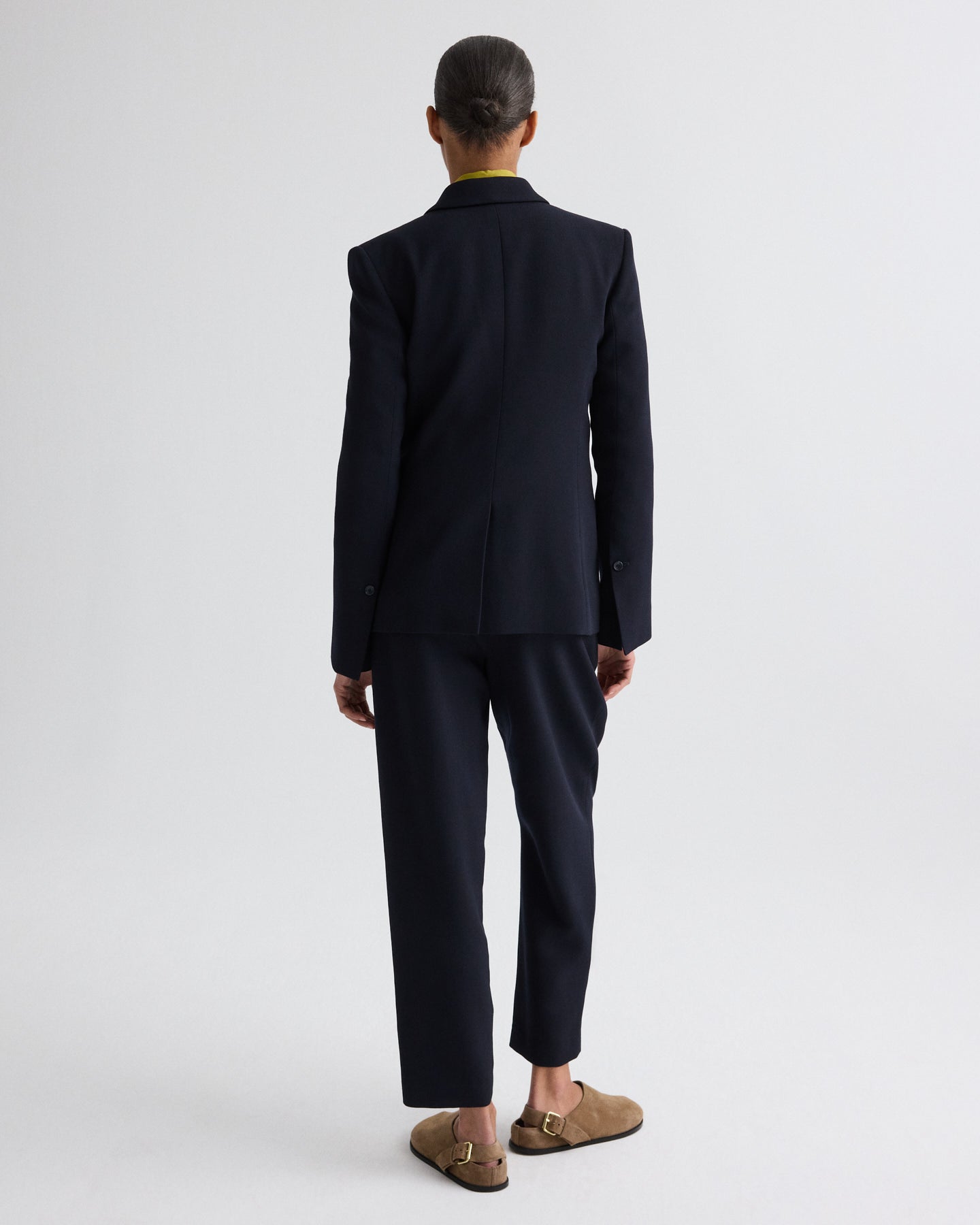 TWP Midnight Her Fit Blazer in Cavalry Twill Suiting view 5