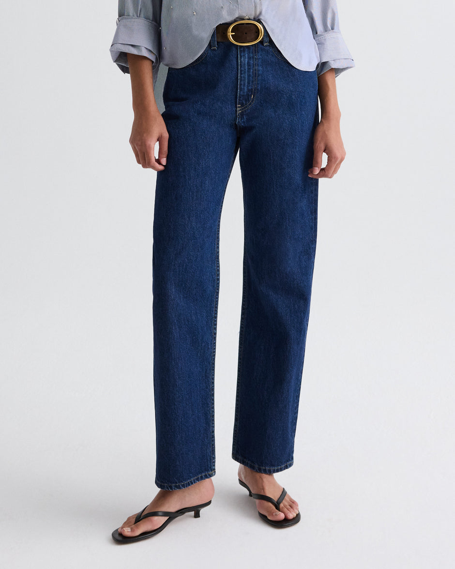 TWP Dark stone Kent St Jean in Heavy Denim view 1