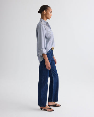 TWP Dark stone Kent St Jean in Heavy Denim view 4