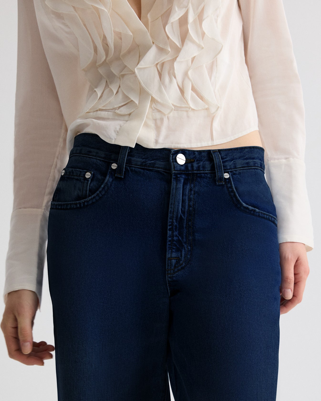 TWP Dark stone Tiny Dancer Jean in Heavy Denim view 7