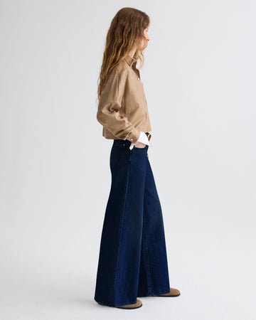 TWP Dark stone Tiny Dancer Jean in Heavy Denim view 3