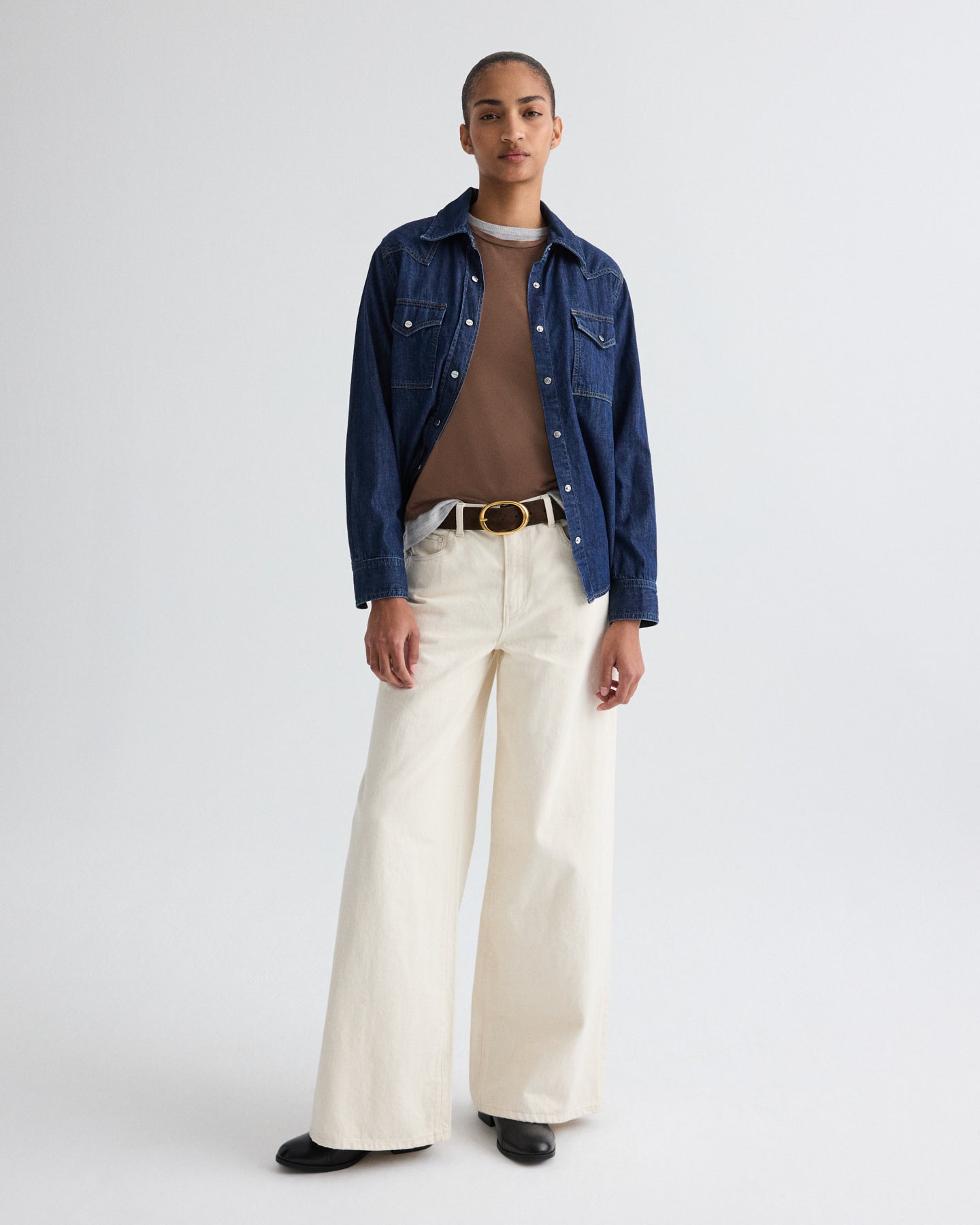 TWP Natural Tiny Dancer Jean in Natural Denim view 5