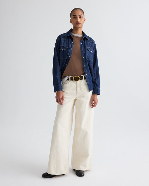 TWP Natural Tiny Dancer Jean in Natural Denim view 5