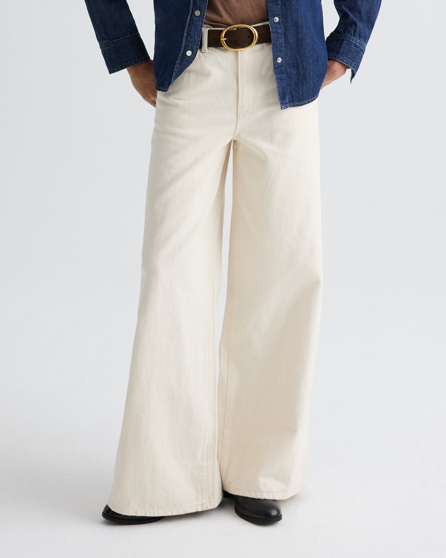 TWP Natural Tiny Dancer Jean in Natural Denim view 2