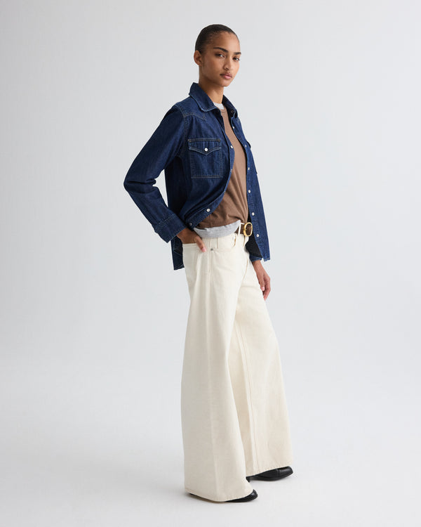 TWP Natural Tiny Dancer Jean in Natural Denim view 4