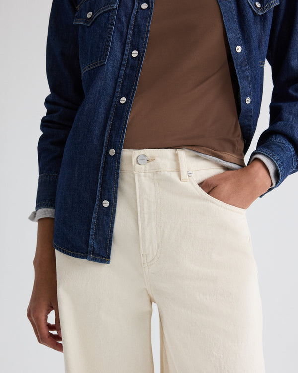 TWP Natural Tiny Dancer Jean in Natural Denim view 3