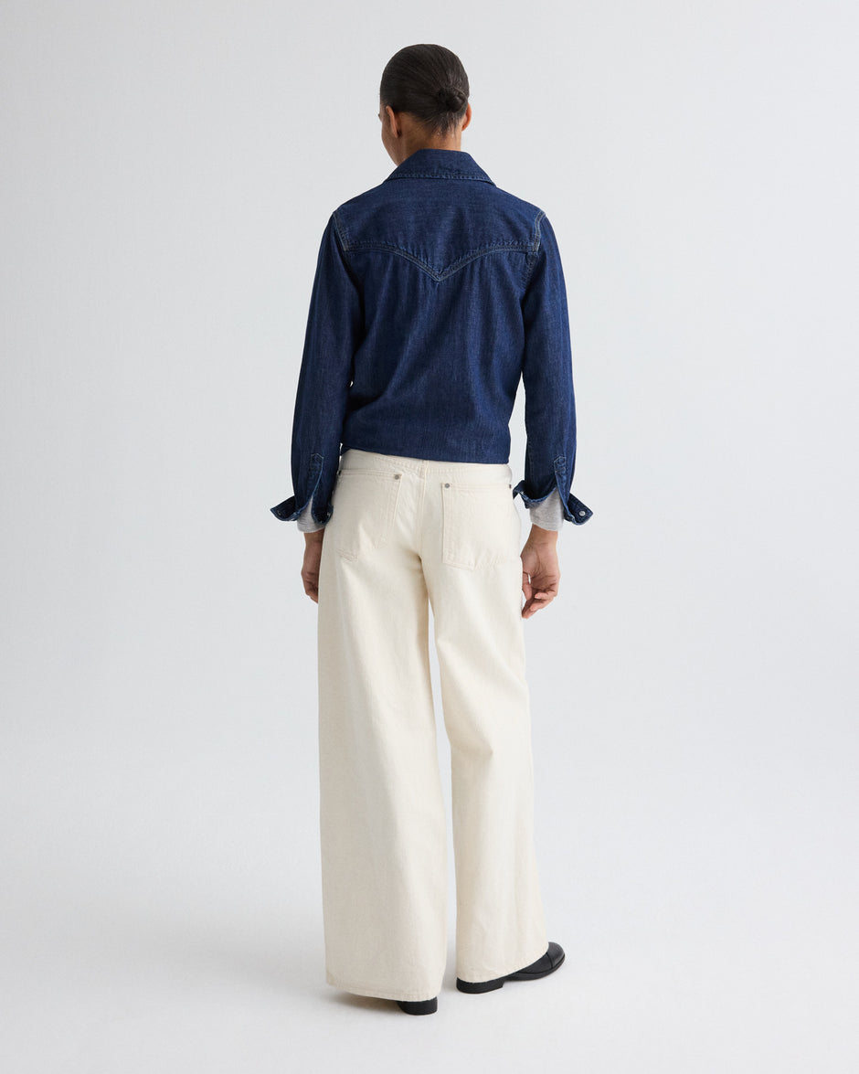 TWP Natural Tiny Dancer Jean in Natural Denim view 6