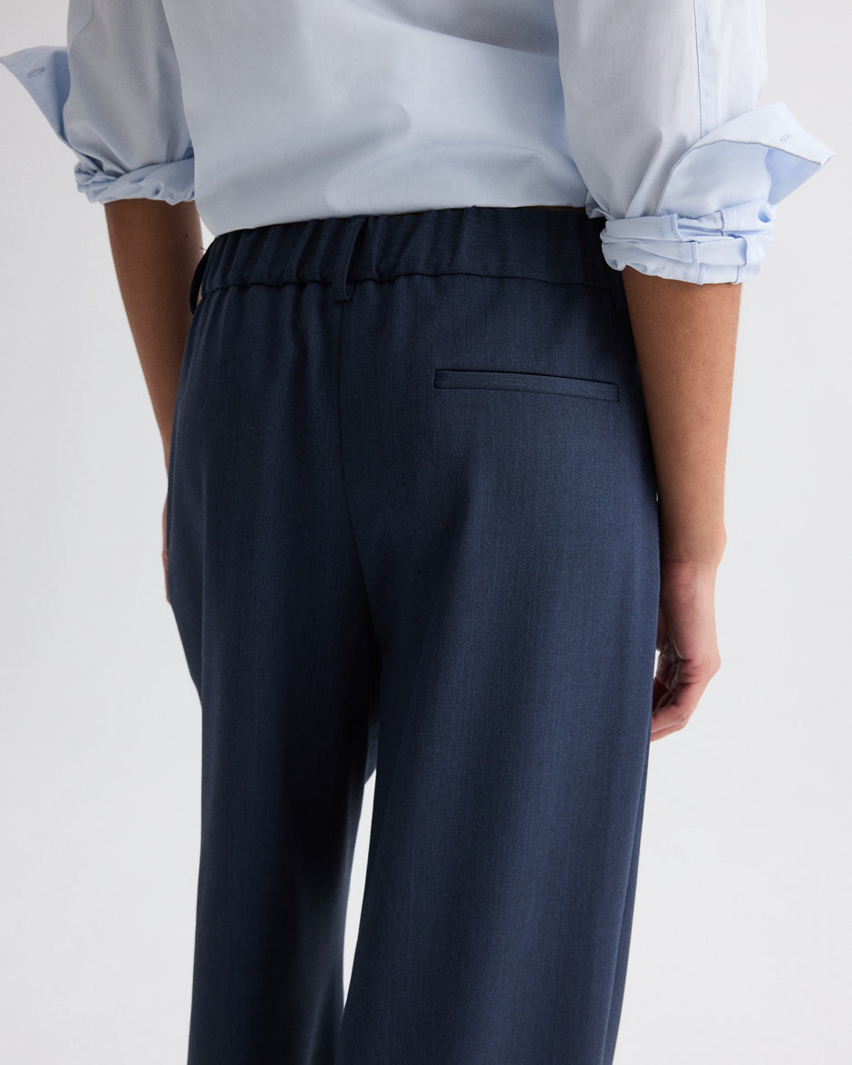 TWP Insignia blue Hudson St. Pant in Denim Look Suiting view 4