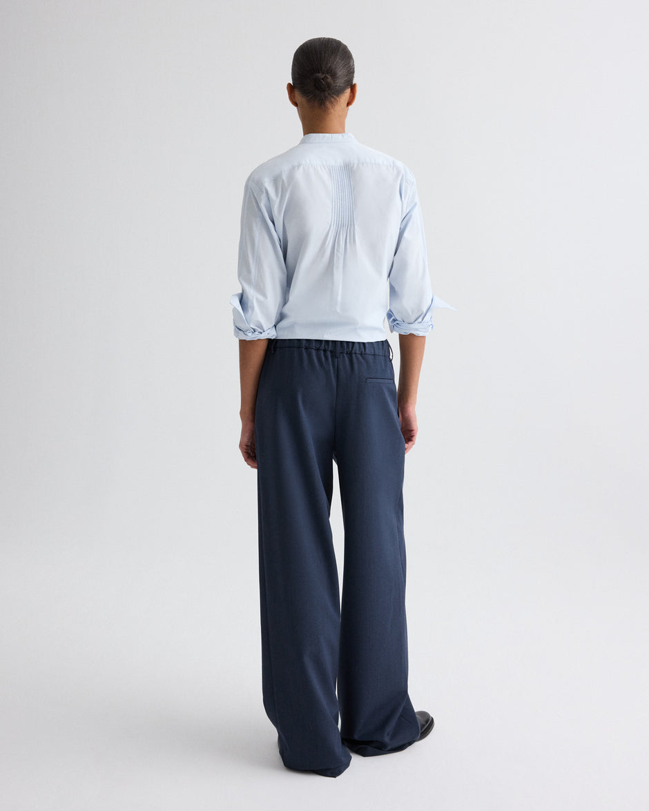 TWP Insignia blue Hudson St. Pant in Denim Look Suiting view 5