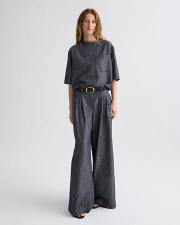 Avery Pant in Sequined Denim