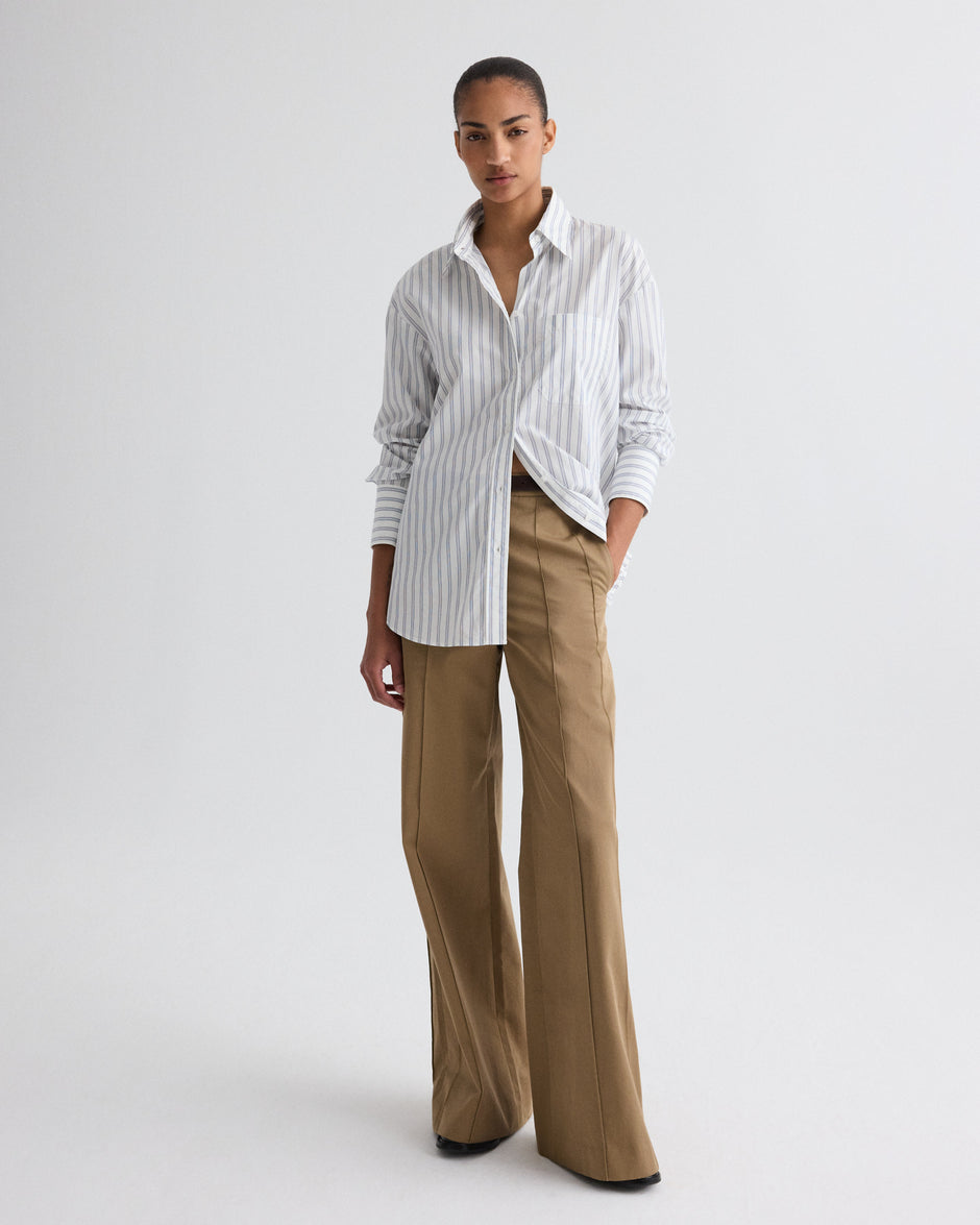 TWP British khaki Bond St. Pant in Trench Chino Twill view 3
