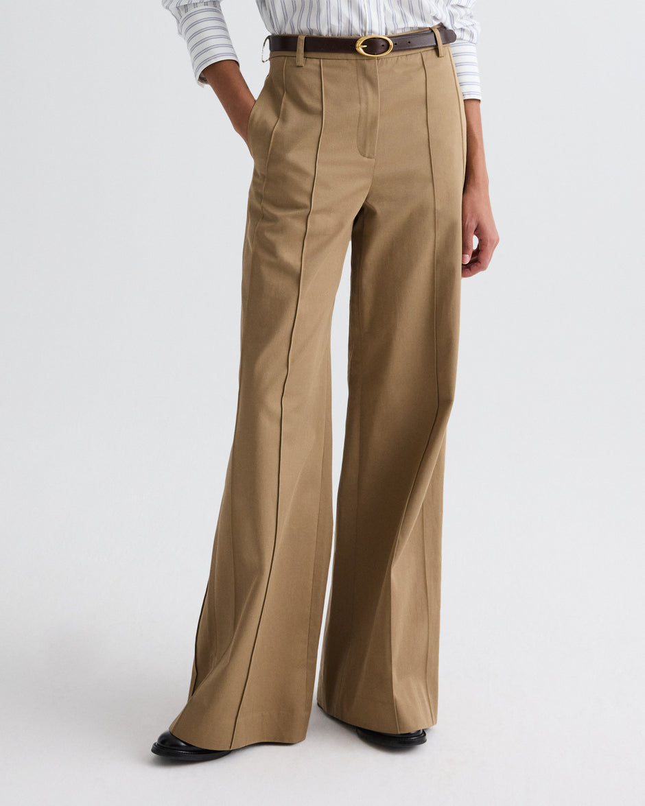 TWP British khaki Bond St. Pant in Trench Chino Twill view 2
