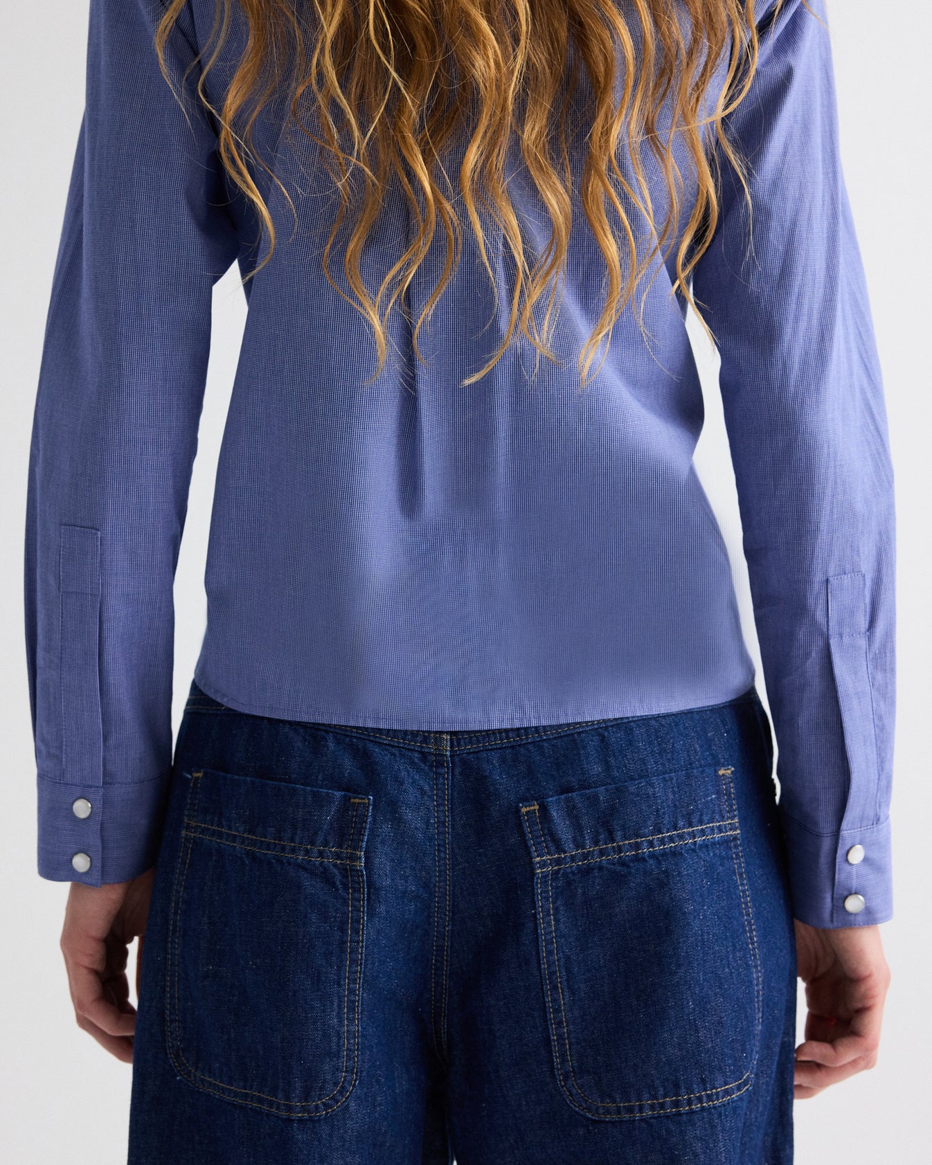 TWP Indigo resin Blue Jean Baby in Cotton Linen Denim view 6