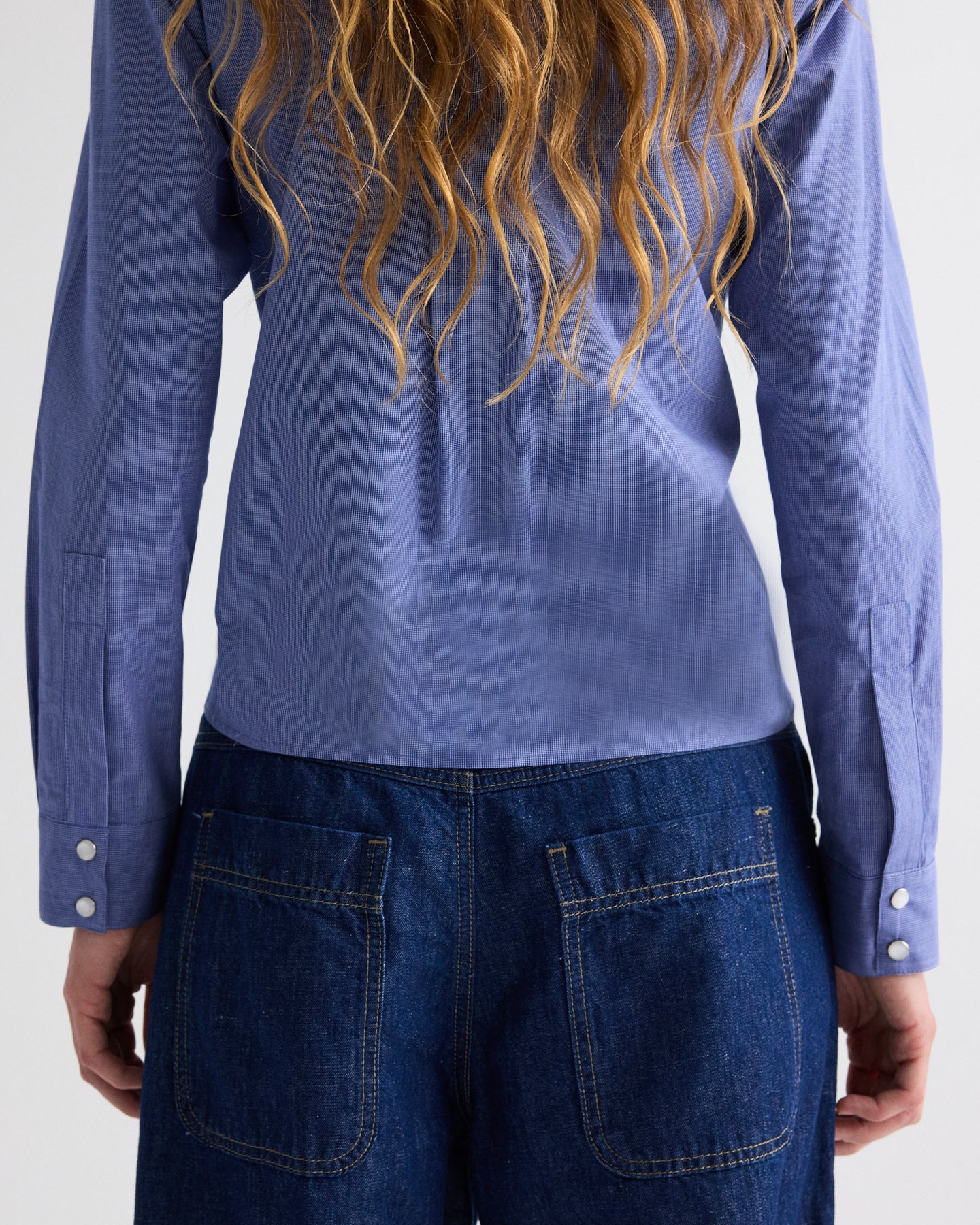 TWP Indigo resin Blue Jean Baby in Cotton Linen Denim view 6