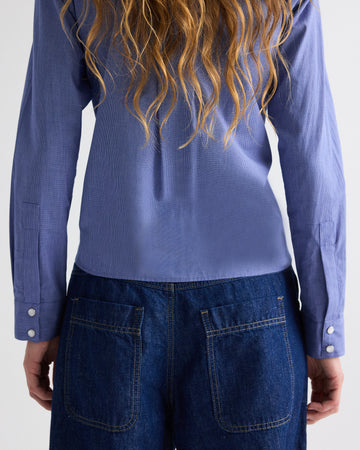 TWP Indigo resin Blue Jean Baby in Cotton Linen Denim view 6