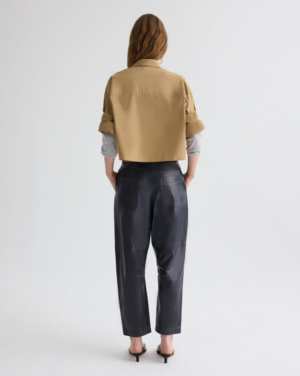 TWP Midnight Jett Pant in Paper Leather view 10