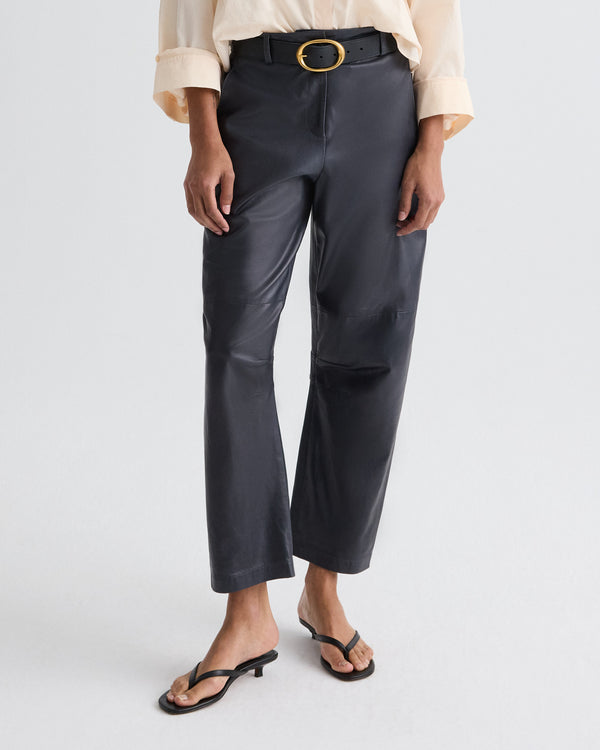 TWP Midnight Jett Pant in Paper Leather view 2