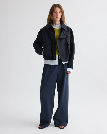 TWP Midnight Hunter Jacket in Waterproof Canvas view 3