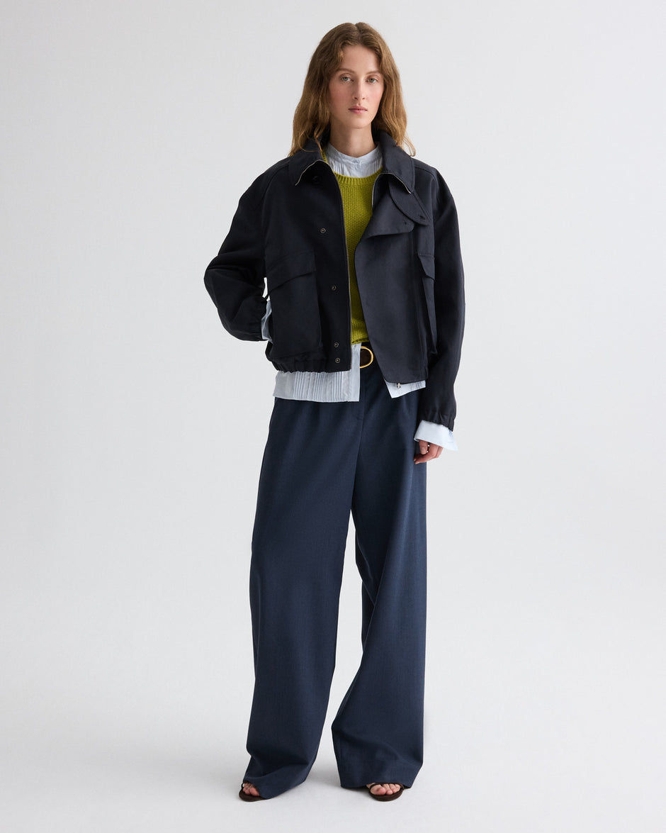 TWP Midnight Hunter Jacket in Waterproof Canvas view 3