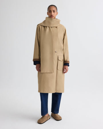 The Reversible Wrap Around Coat in Cashmere