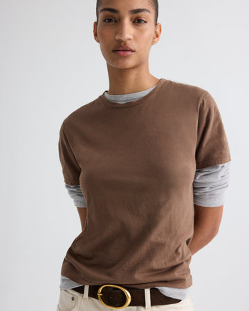 TWP British khaki His Tee in Supima Cotton view 2