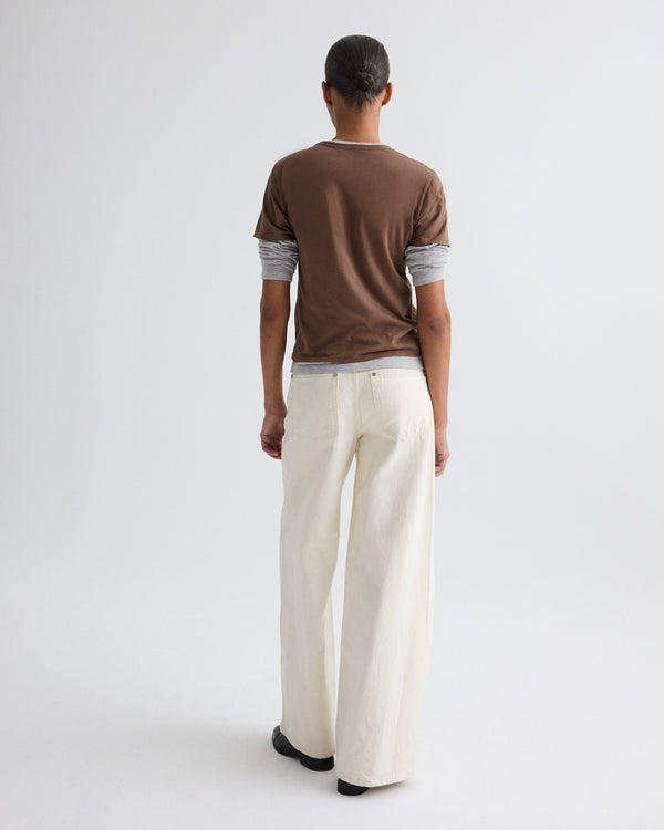 TWP British khaki His Tee in Supima Cotton view 5
