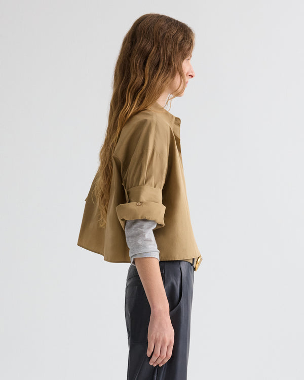 TWP Petrified oak Next Ex Shirt in Superfine Cotton view 4