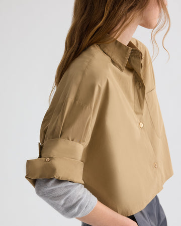 TWP Petrified oak Next Ex Shirt in Superfine Cotton view 3