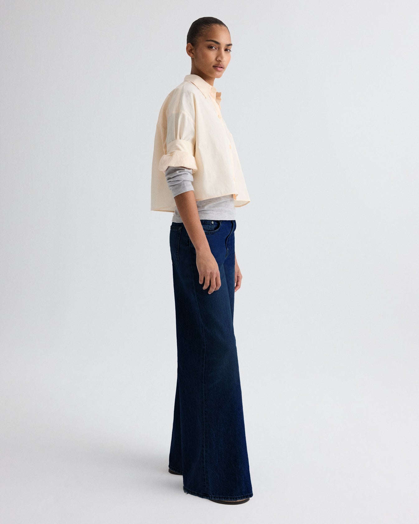 TWP Creme de peche Next Ex Shirt in Superfine Cotton view 4