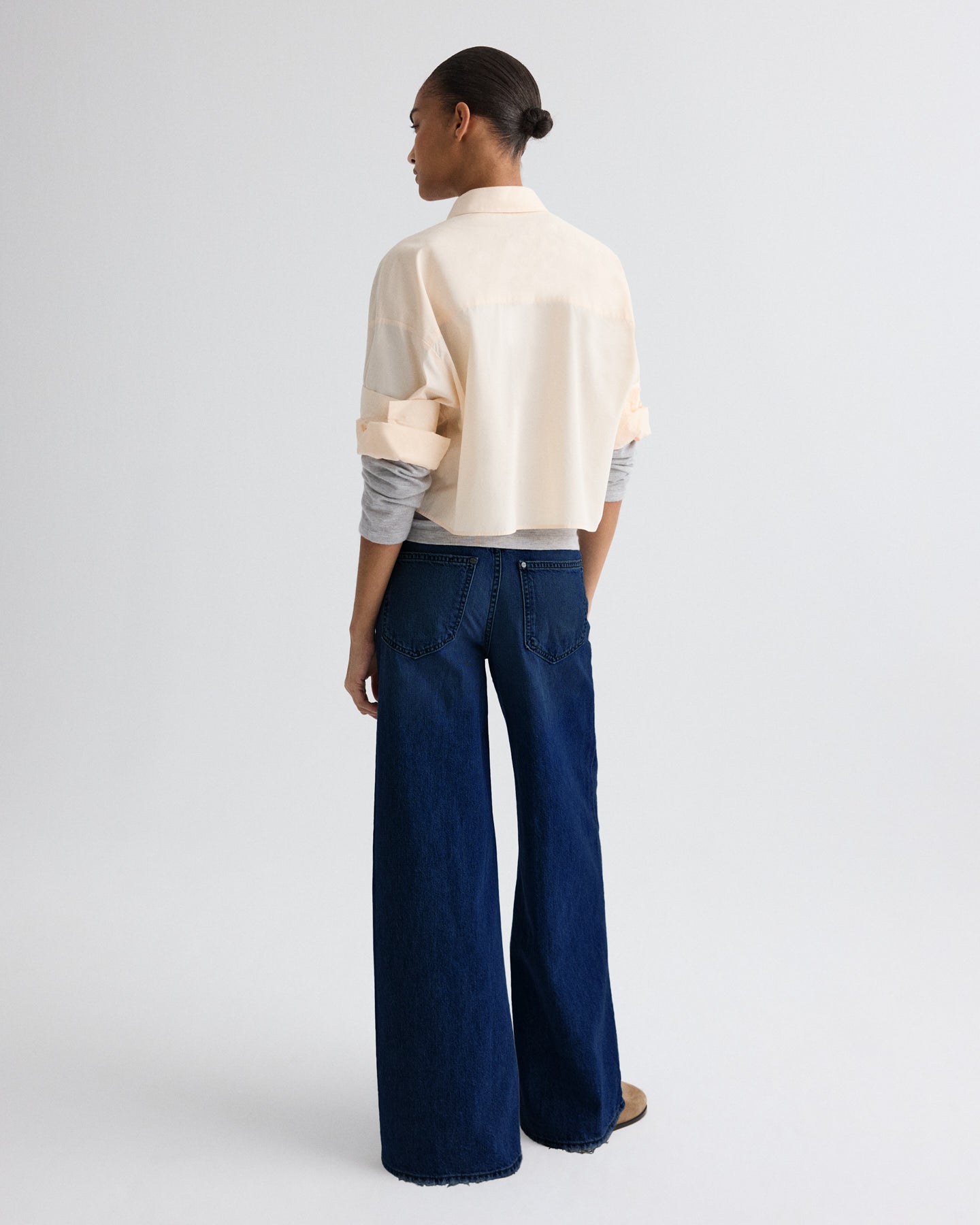 TWP Creme de peche Next Ex Shirt in Superfine Cotton view 5