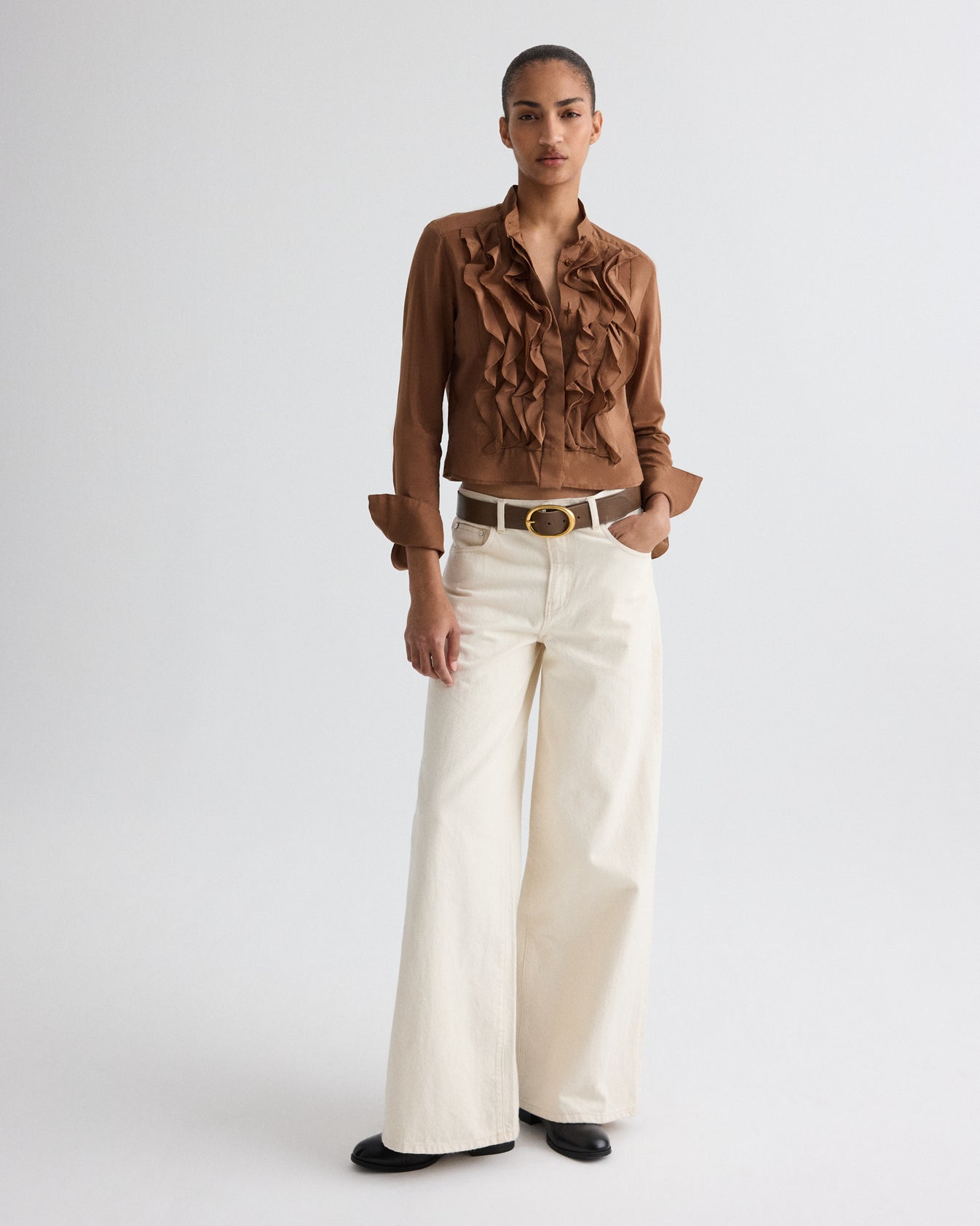 TWP Emperador Patti Top in Cotton Silk Organza view 3