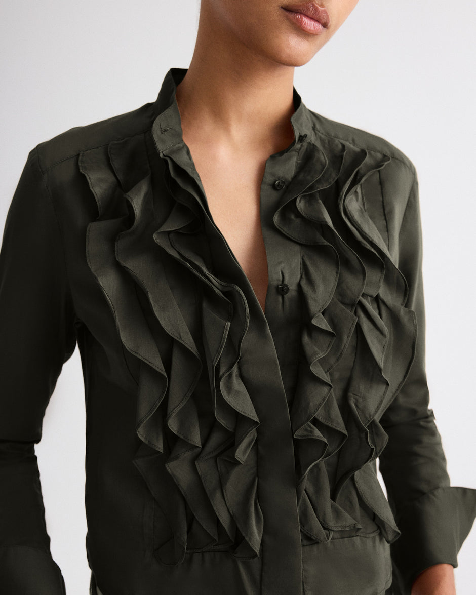 TWP Rosen Patti Top in Cotton Silk Organza view 4