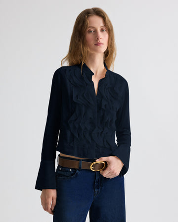 TWP Midnight Patti Top in Stretch Silk Georgette view 1