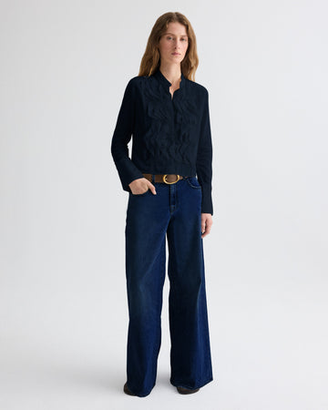 TWP Midnight Patti Top in Stretch Silk Georgette view 4