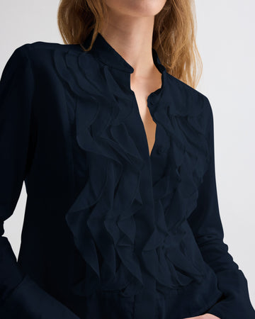 TWP Midnight Patti Top in Stretch Silk Georgette view 2