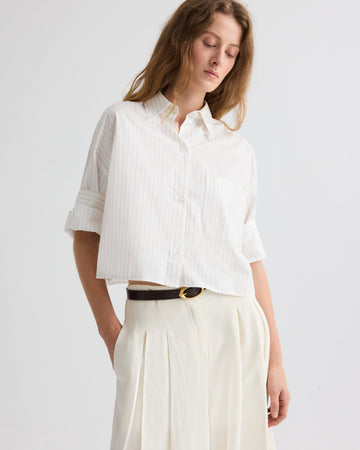 Next Ex Shirt in Mixed Pinstripe Superpop