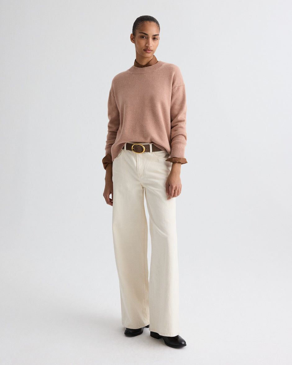 TWP Brush Boy Crewneck Sweater in Italian Cashmere view 3