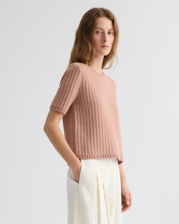 TWP Brush Float Stitch Audrey Sweater in Italian Cashmere view 3