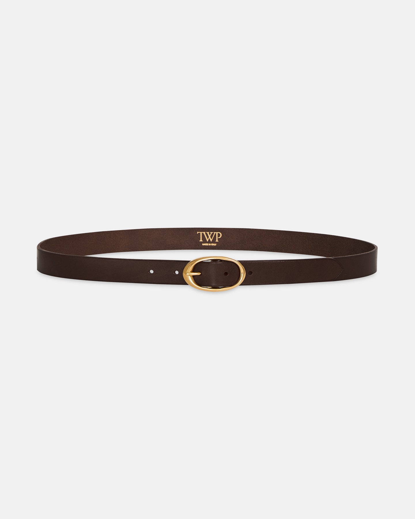 Mink Narrow Belt in Vachetta Leather | TWP