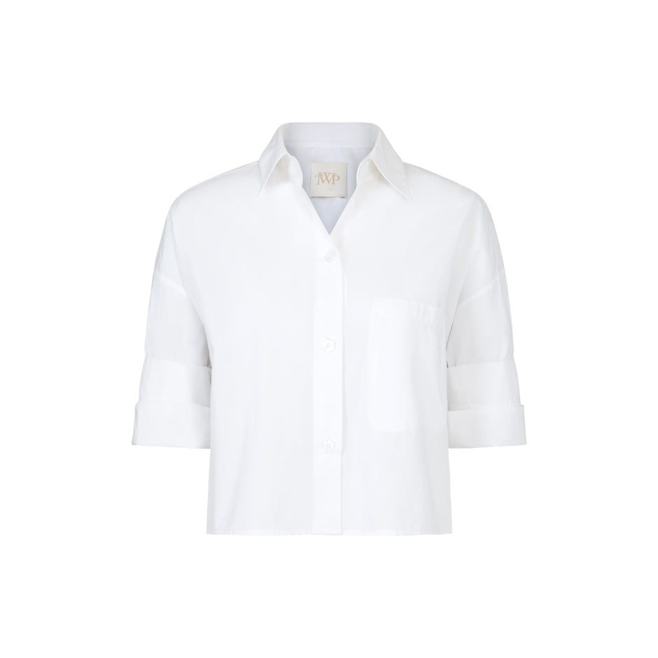 TWP White Next Ex Shirt in Superfine Cotton view 1