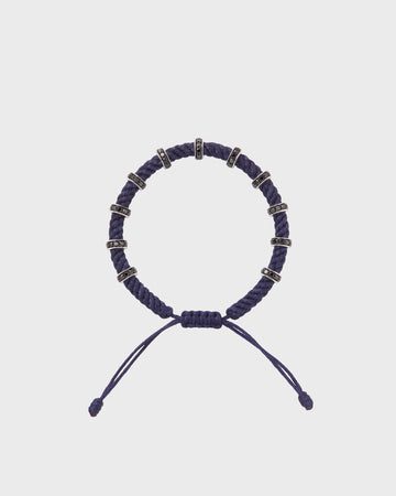 TWP Midnight Midnight Thread Bracelet x Black Diamond Silver Big Size Full Roundel view 1
