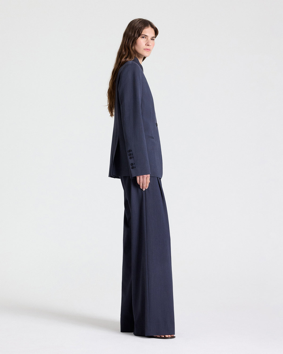 TWP Indigo Next Didi Pant in Italian Wool Twill view 5