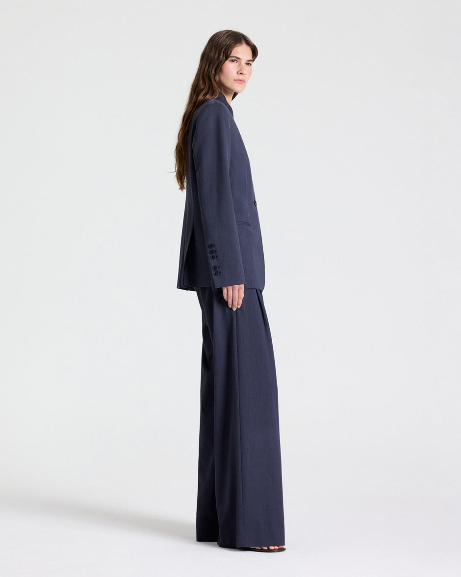 TWP Indigo Next Didi Pant in Italian Wool Twill view 5