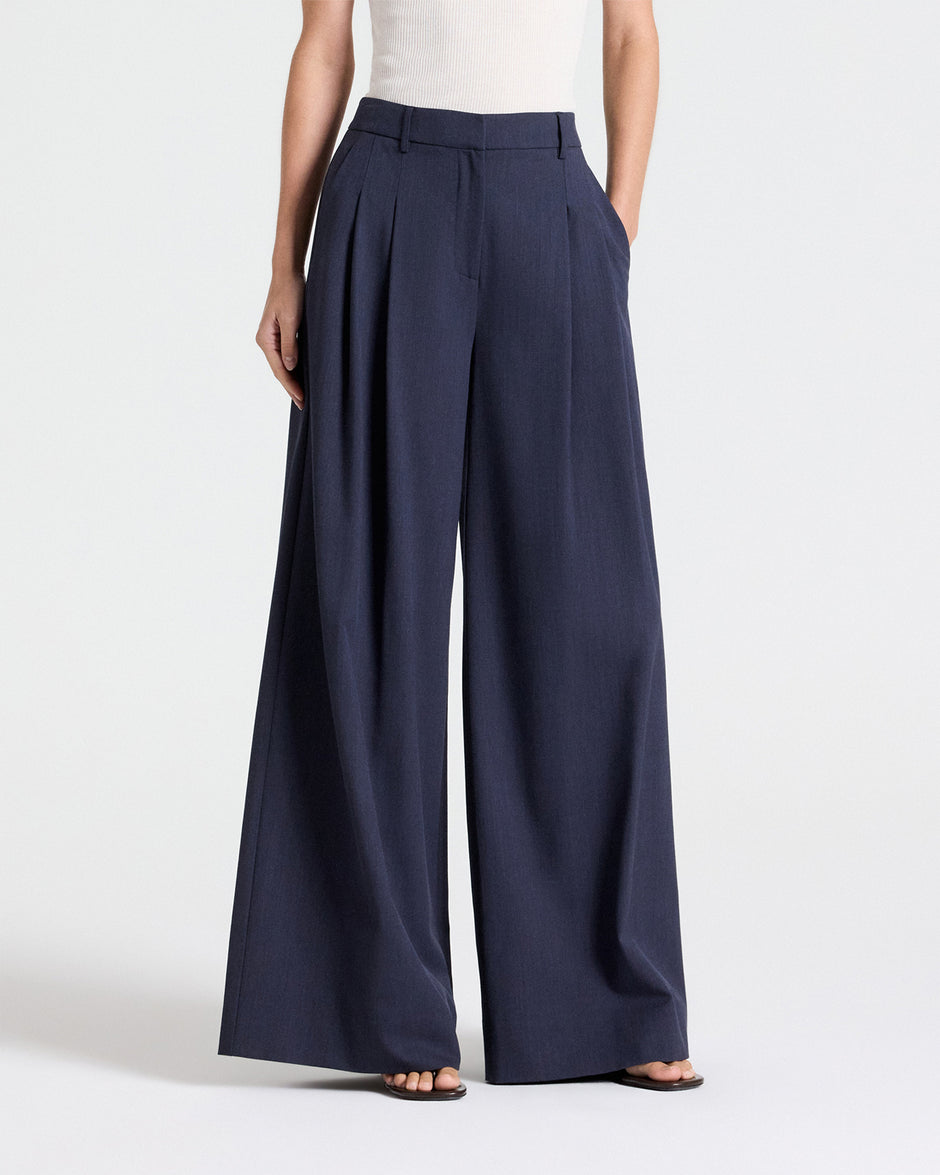 TWP Indigo Next Didi Pant in Italian Wool Twill view 1