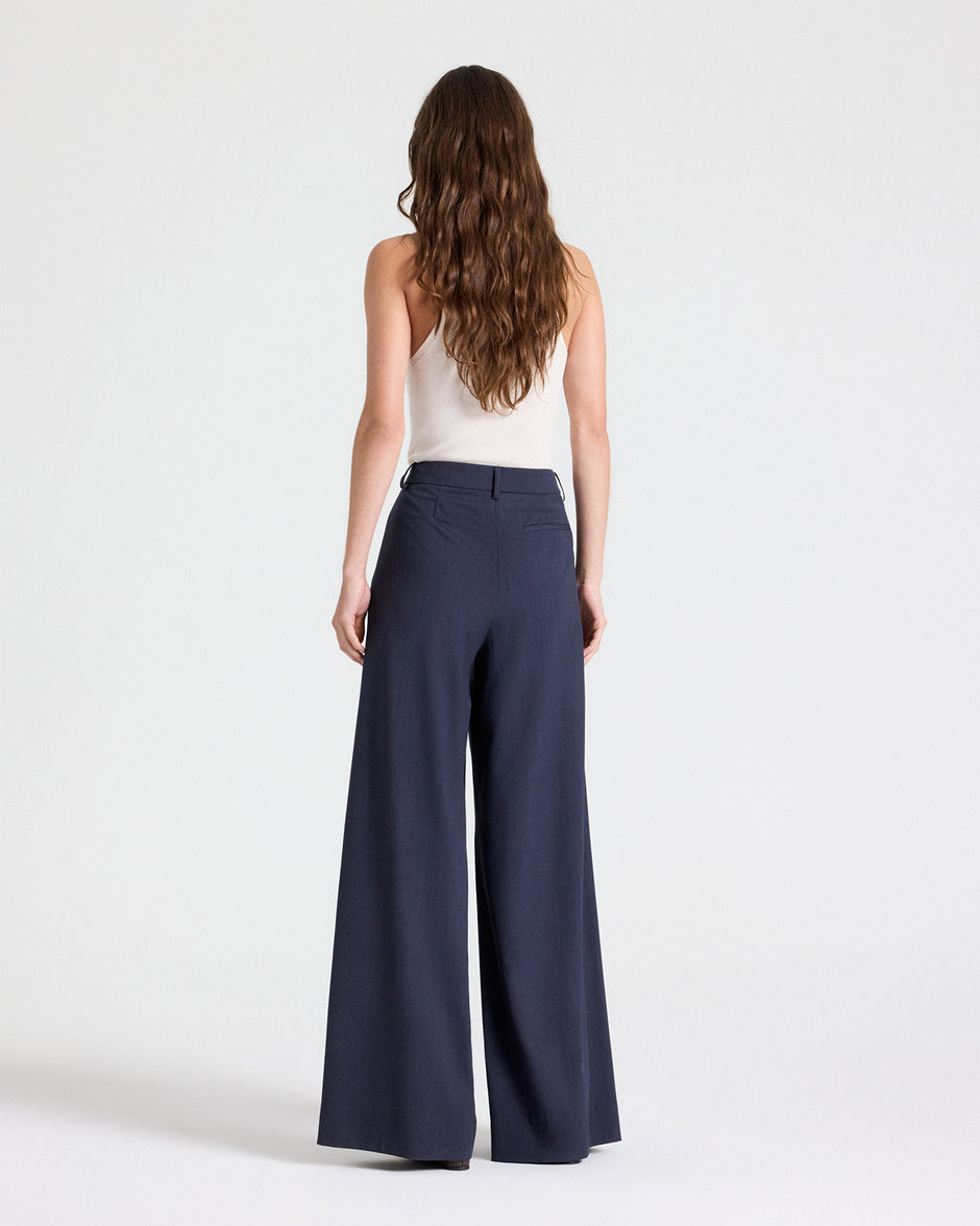 TWP Indigo Next Didi Pant in Italian Wool Twill view 6