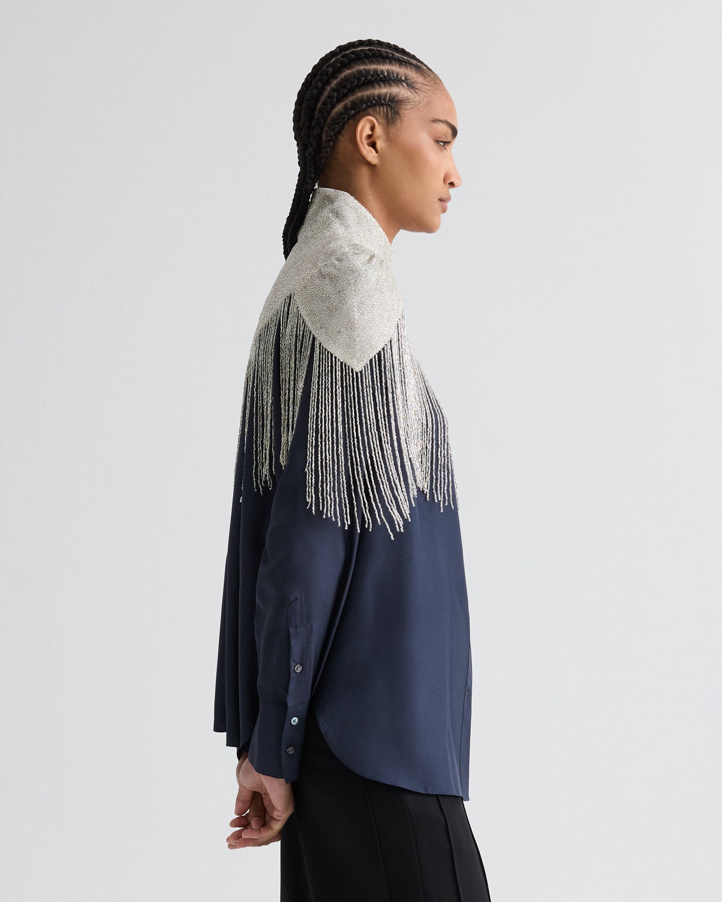 TWP Ivory Beaded Topper view 3