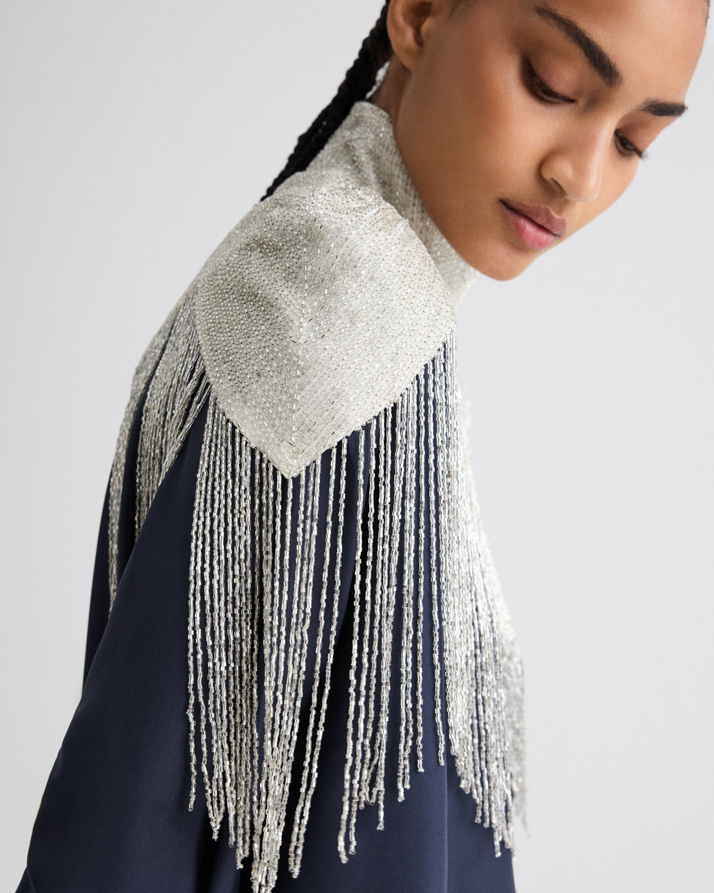 Ivory Beaded Topper | TWP