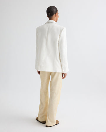 TWP Ivoire Harper Blazer in Weave Linen view 5